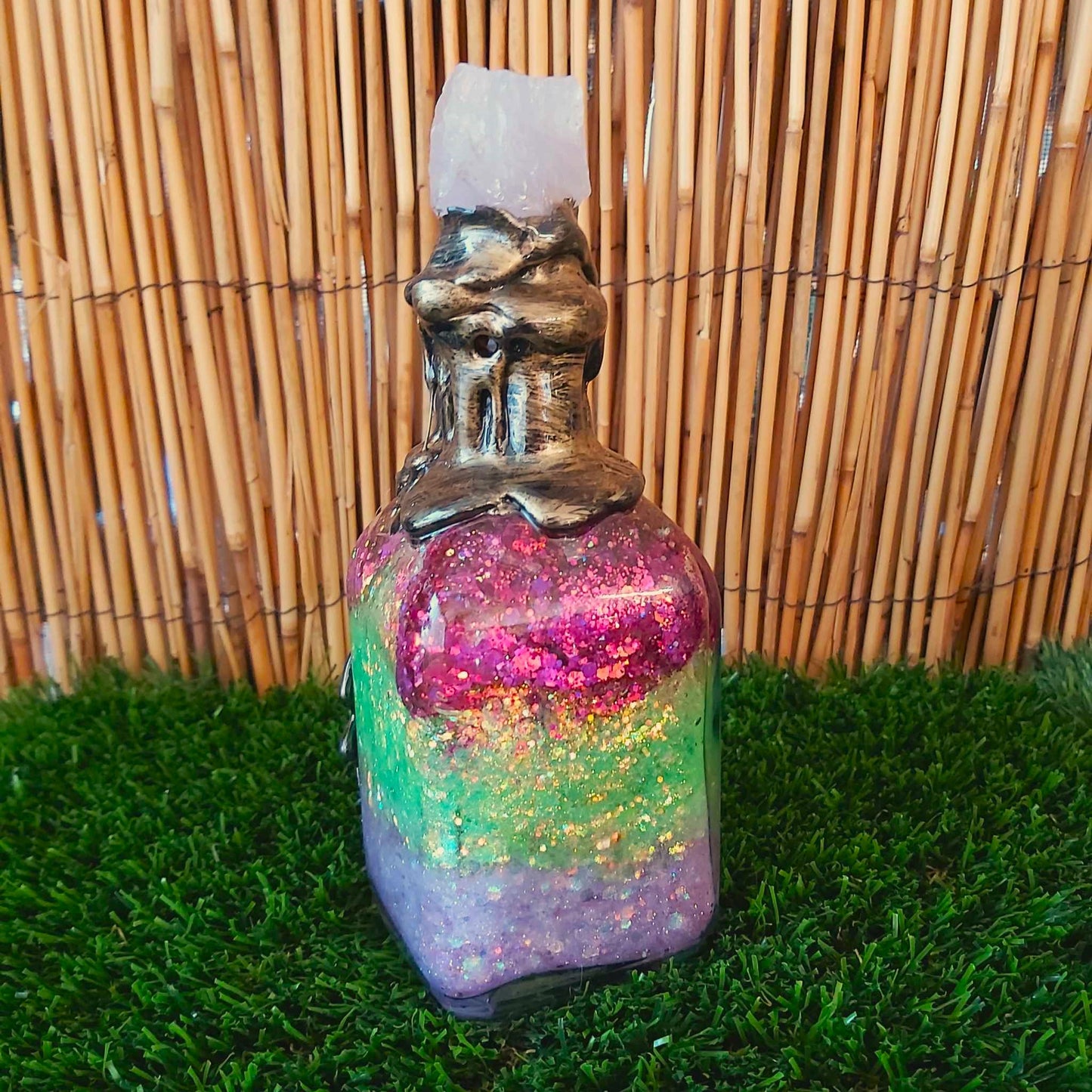 Spiritual & Divination Spell Potion Altar Bottle - Rose Quartz