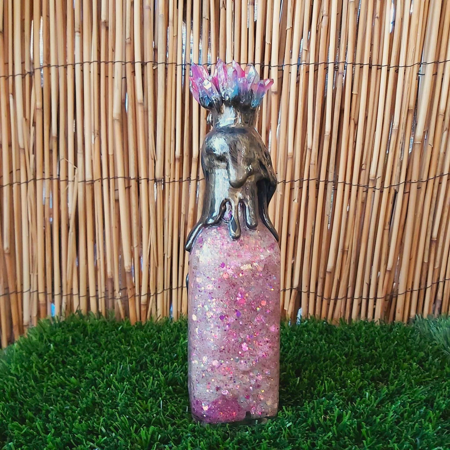 Spiritual & Divination Spell Potion Altar Bottle - Aura Quartz