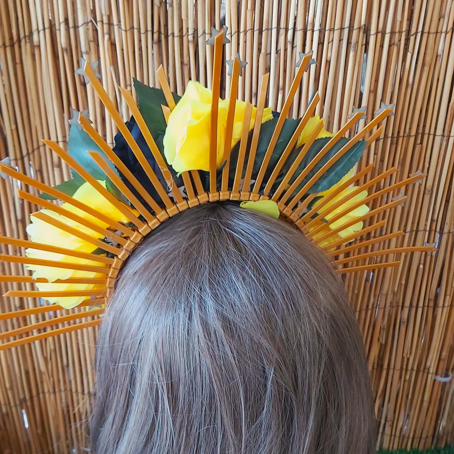 Luxury Handmade Yellow Flower Headband/Headpiece