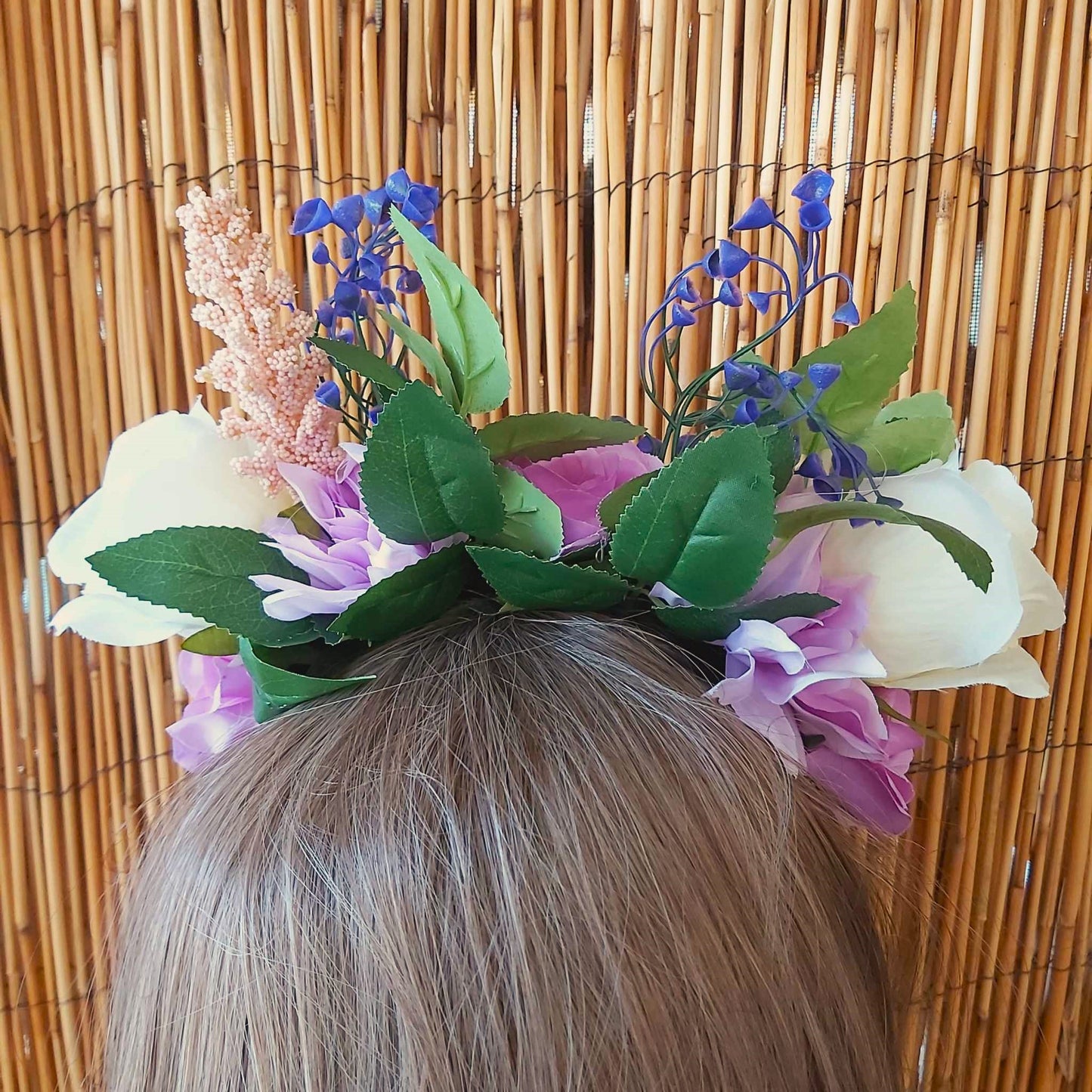 Luxury Handmade Purple Flower Headband/Headpiece