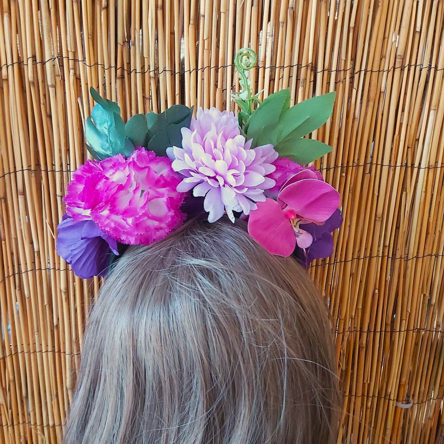 Luxury Handmade Purple Flower Headband/Headpiece