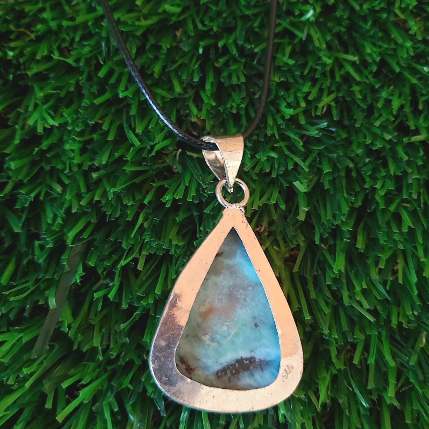 Larimar Goddess Pendant Necklace (E2512)