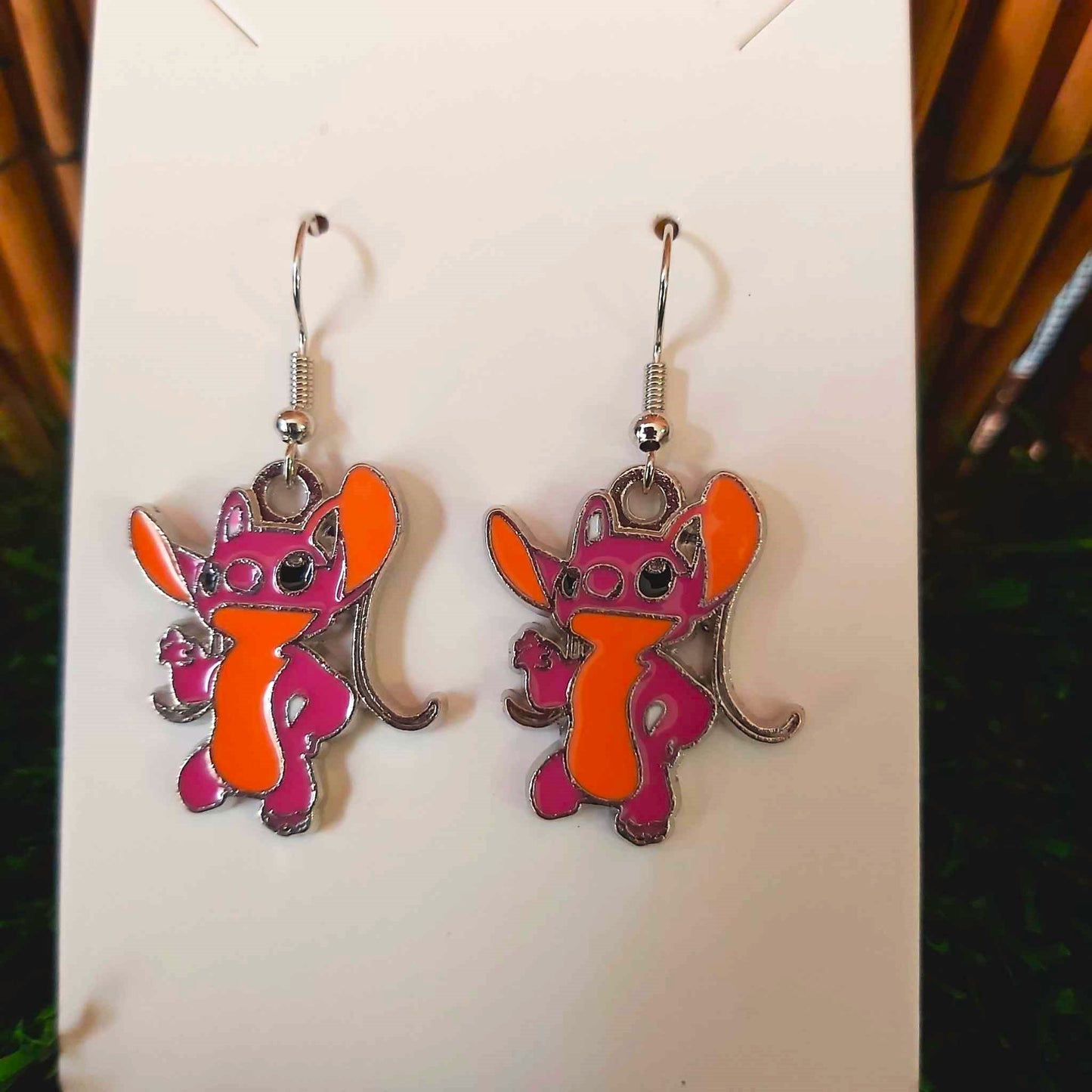 Handmade Lilo & Stich Angel Earrings