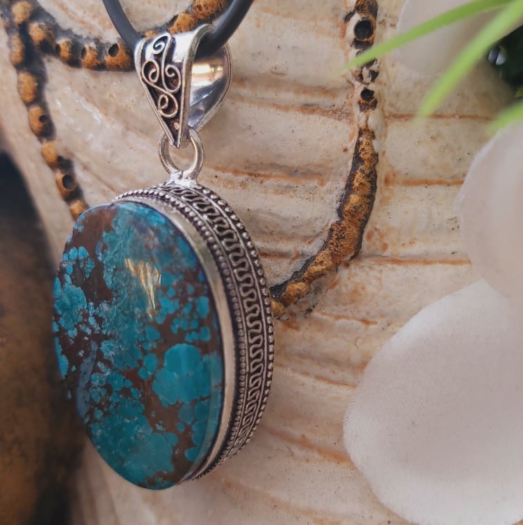 Turquoise Acceptance & Forgiveness Pendant (E1793)