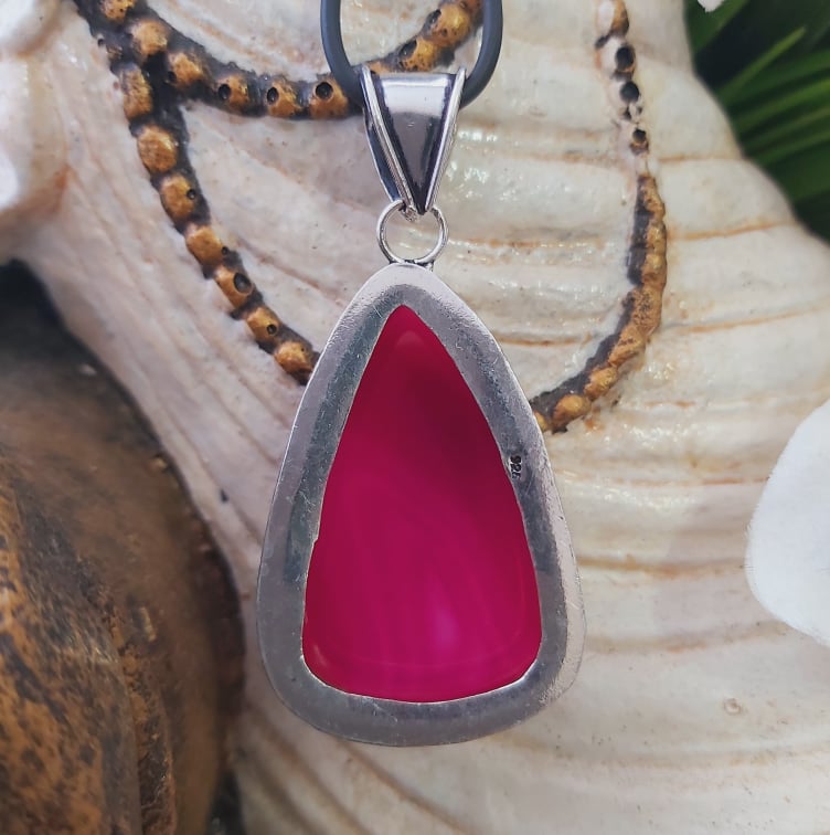 Agate Grounding Gemstone Pendant (E1825)