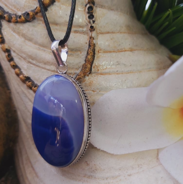 Agate Protection Gemstone Pendant (E1830)