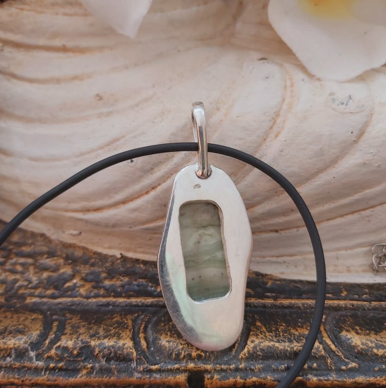 Larsonite Spiritual Grounding Gemstone Pendant (E1996)