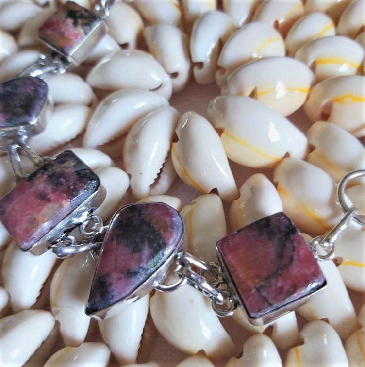 Rhodonite Self-Worth & Love Bracelet 19 cm (E2310)