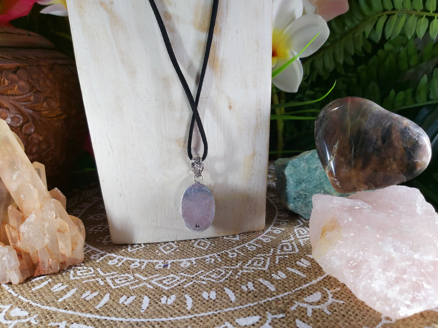Rainbow Moonstone Pendant (E644)