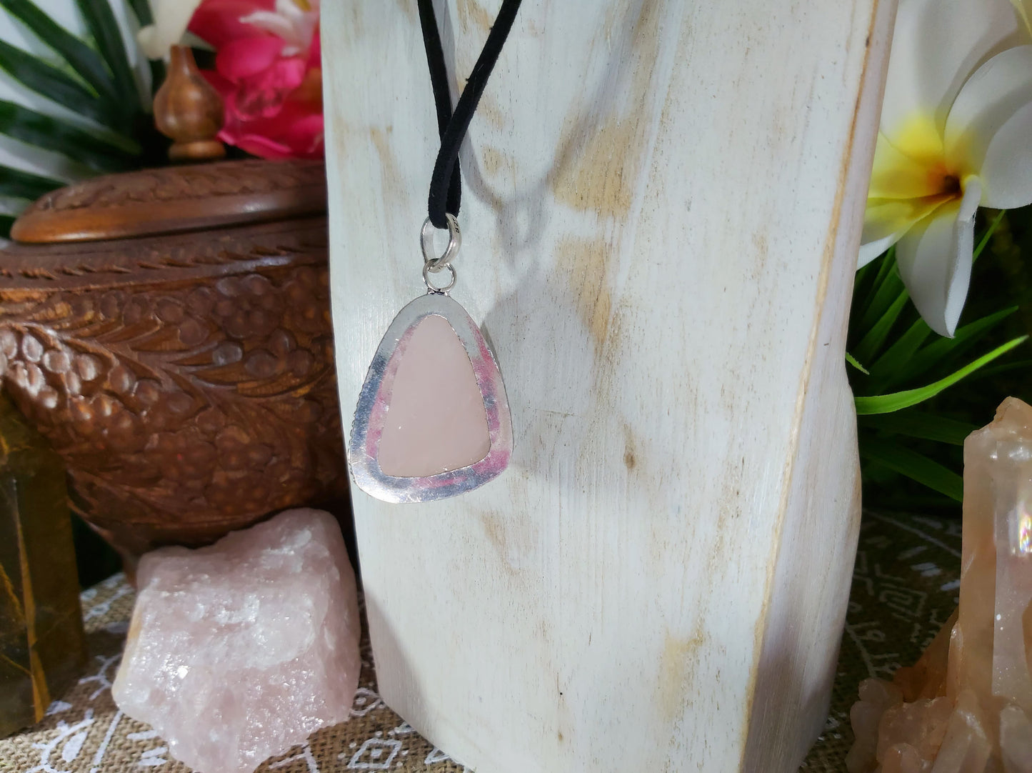 Rose Quartz Self Love Pendant (E649)
