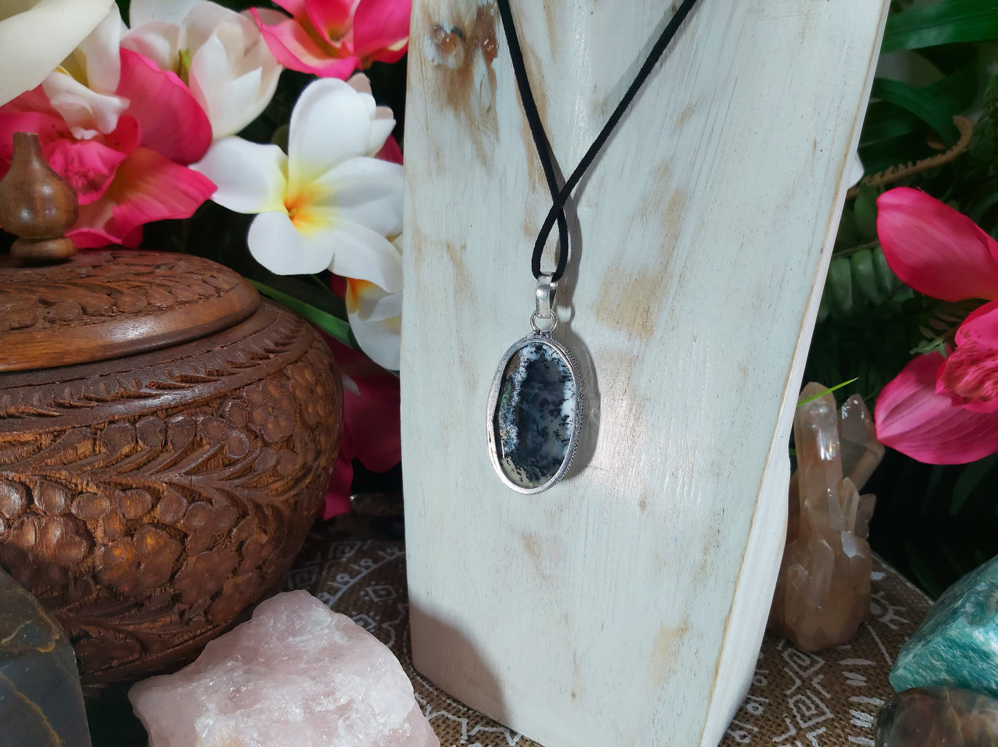 Dendritic Opal Hope Pendant (E656)