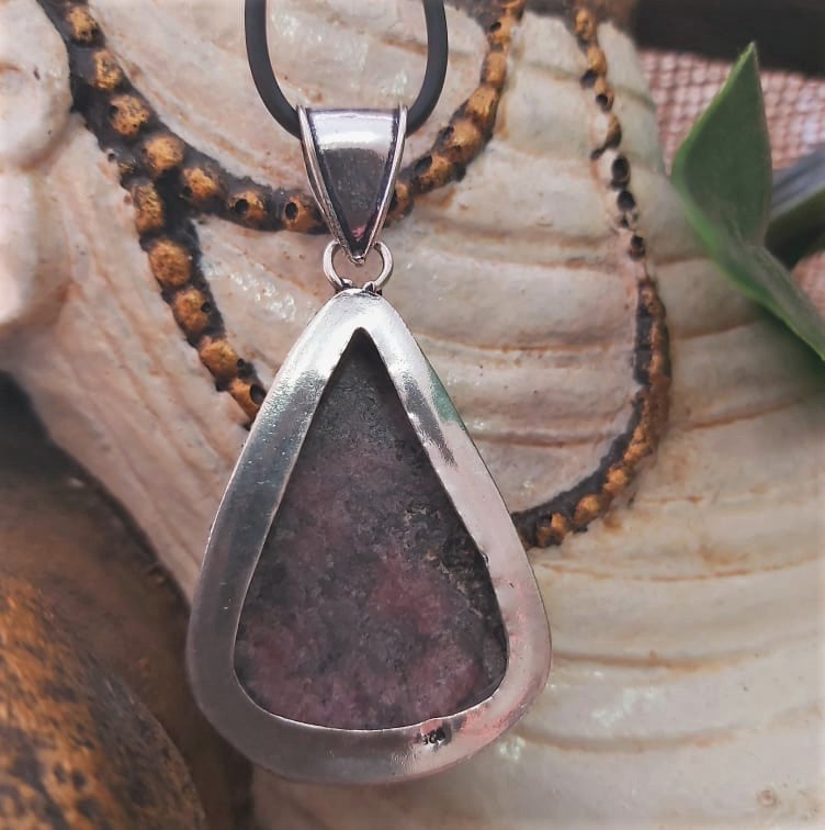 Rhodonite Self Worth Gemstone Pendant (E2106)