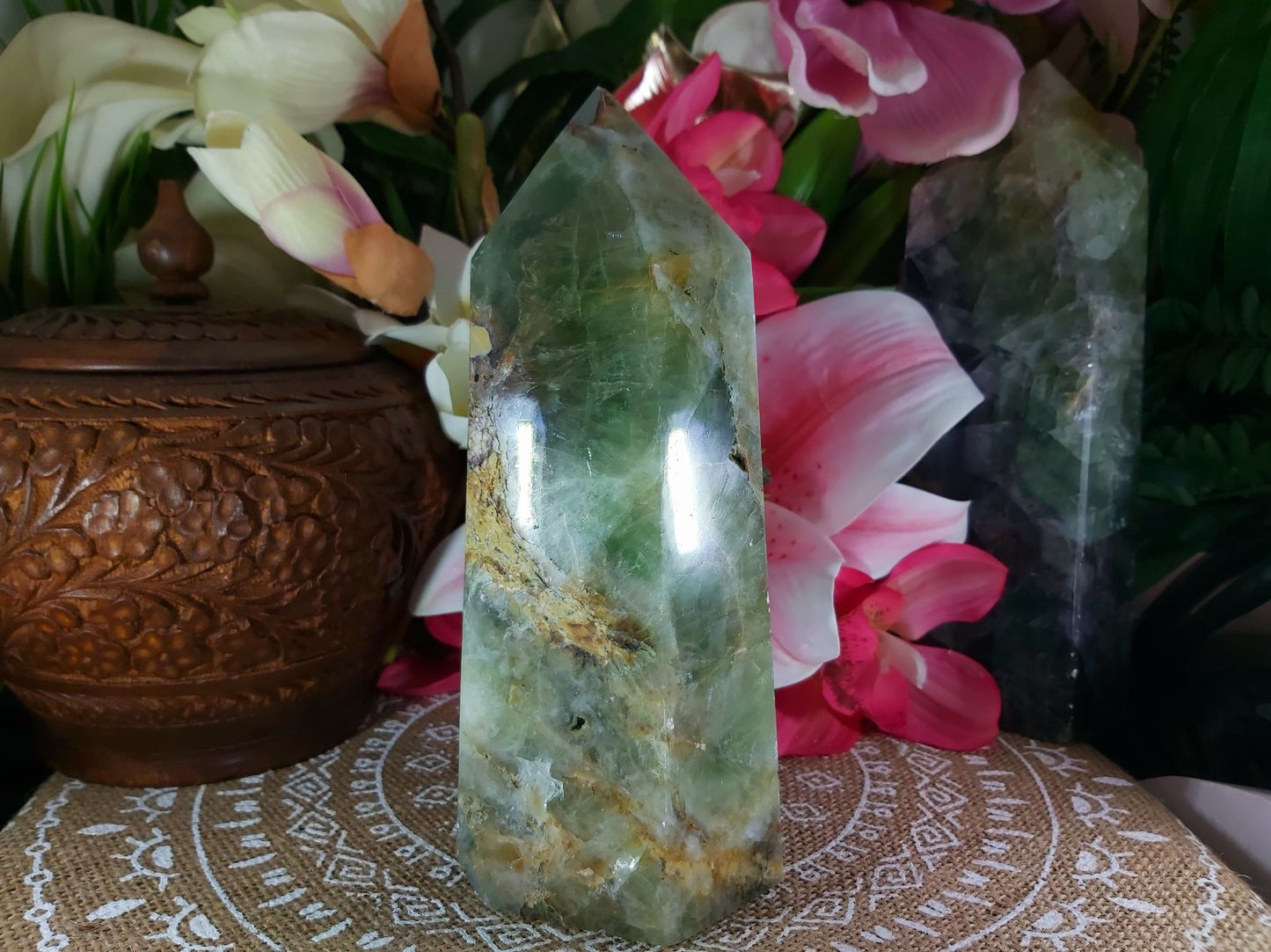 Fluorite Divination Crystal Tower 1813 gms (GEM77)