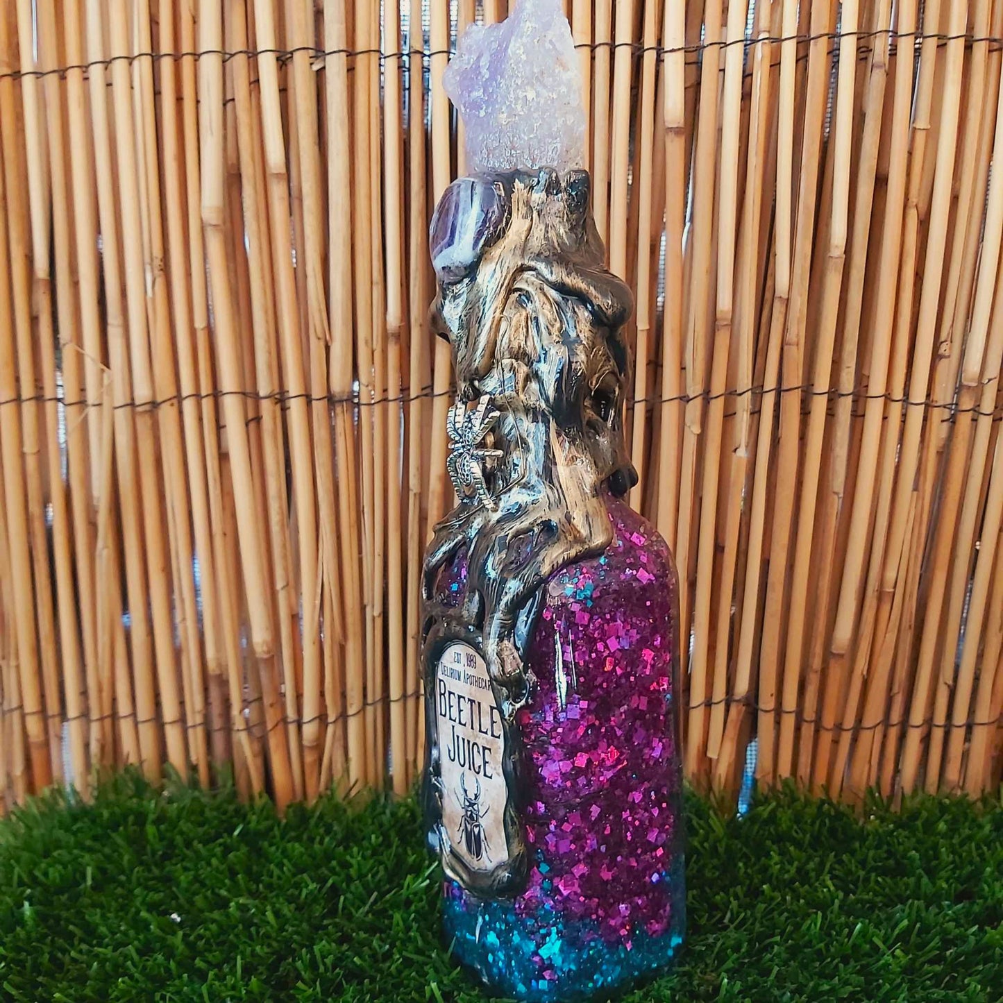 Spiritual & Divination Spell Potion Altar Bottle - Amethyst