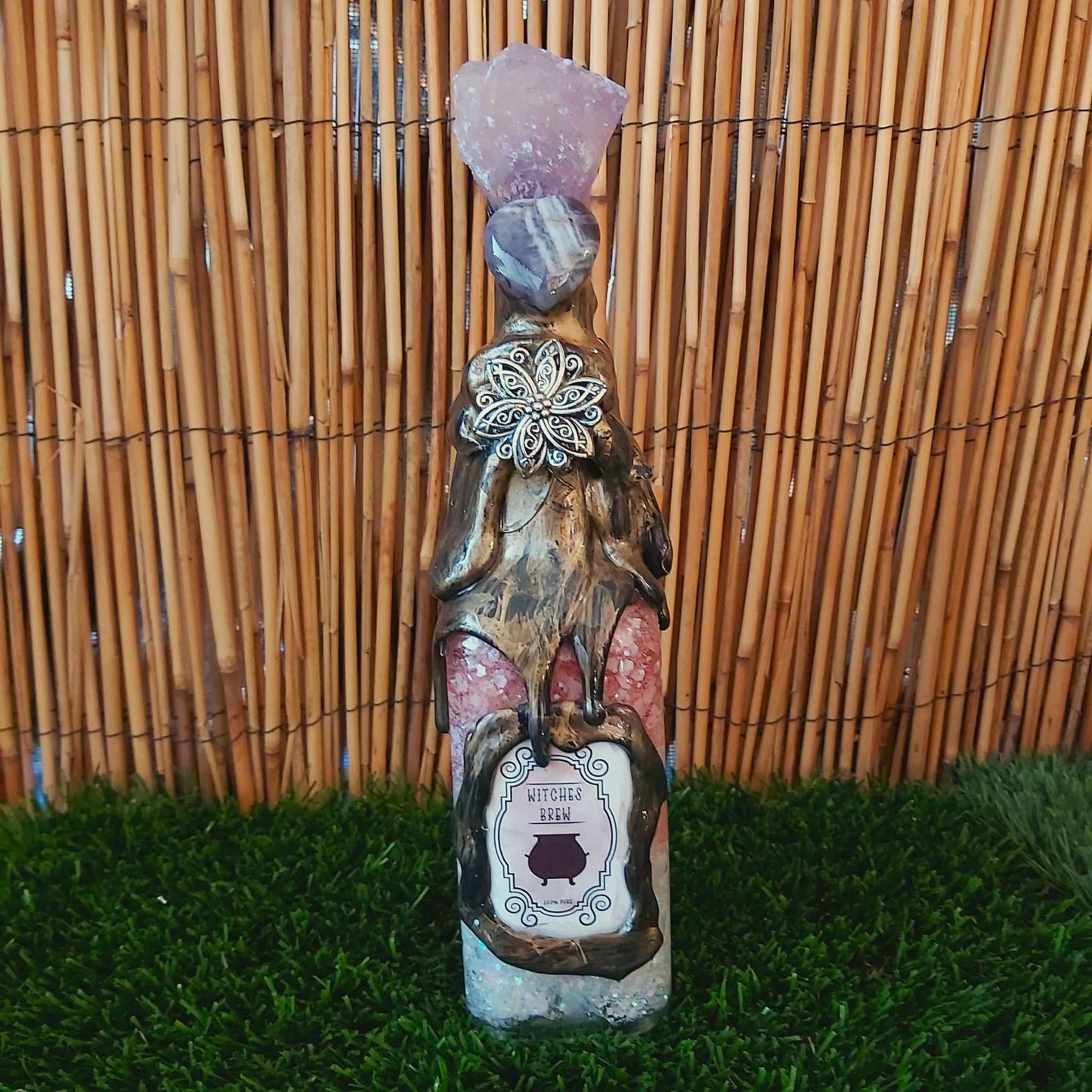 Spiritual & Divination Spell Potion Altar Bottle - Amethyst