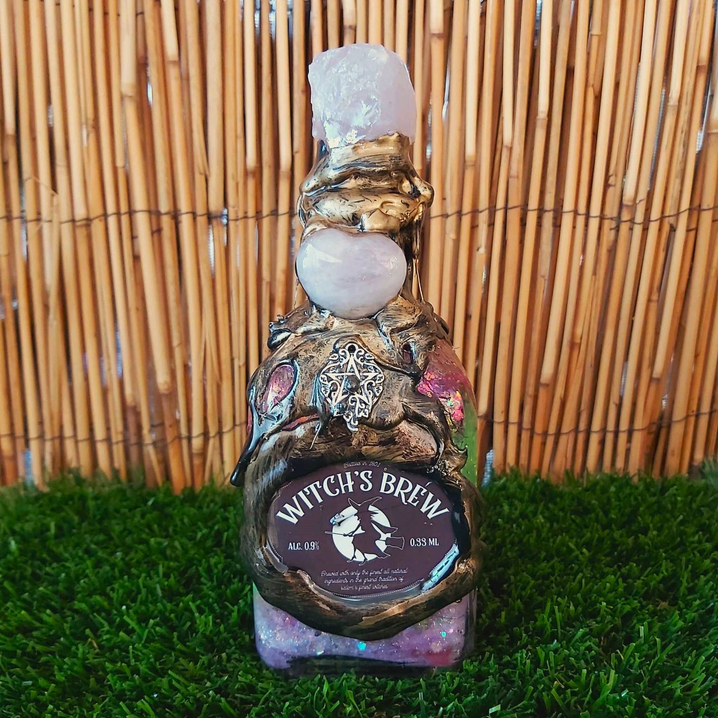 Spiritual & Divination Spell Potion Altar Bottle - Rose Quartz