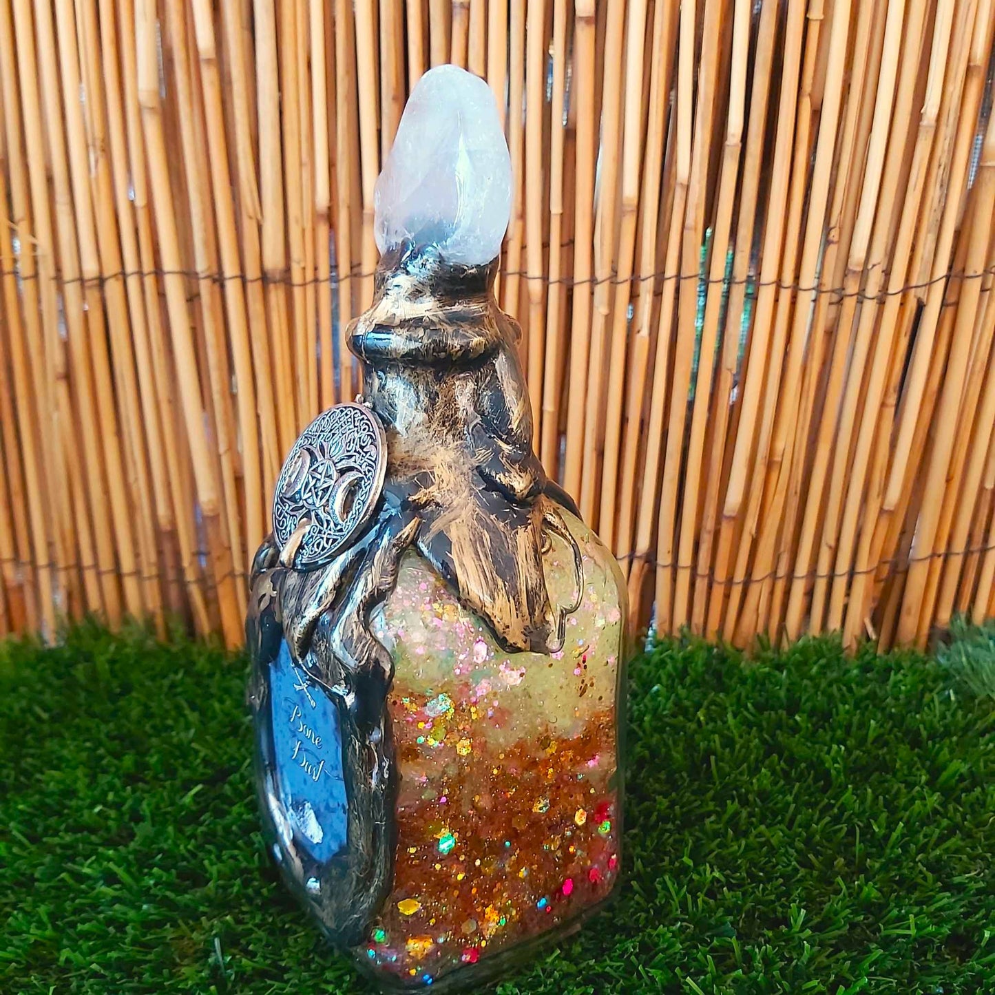 Spiritual & Divination Spell Potion Altar Bottle - Clear Quartz