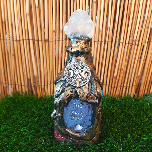 Spiritual & Divination Spell Potion Altar Bottle - Clear Quartz