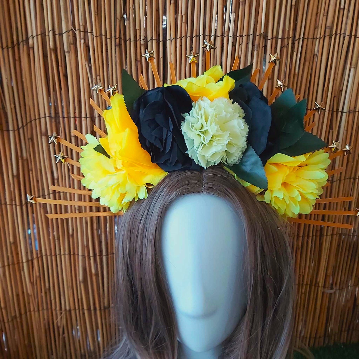 Luxury Handmade Yellow Flower Headband/Headpiece