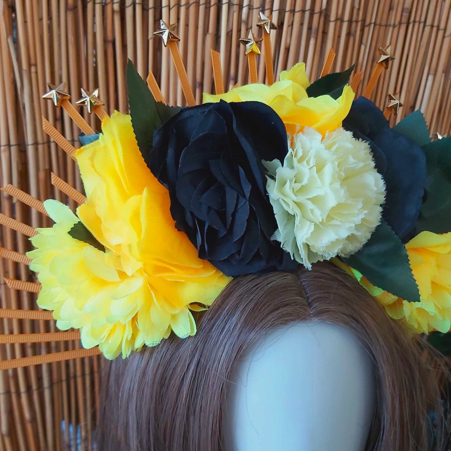 Luxury Handmade Yellow Flower Headband/Headpiece