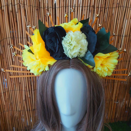 Luxury Handmade Yellow Flower Headband/Headpiece