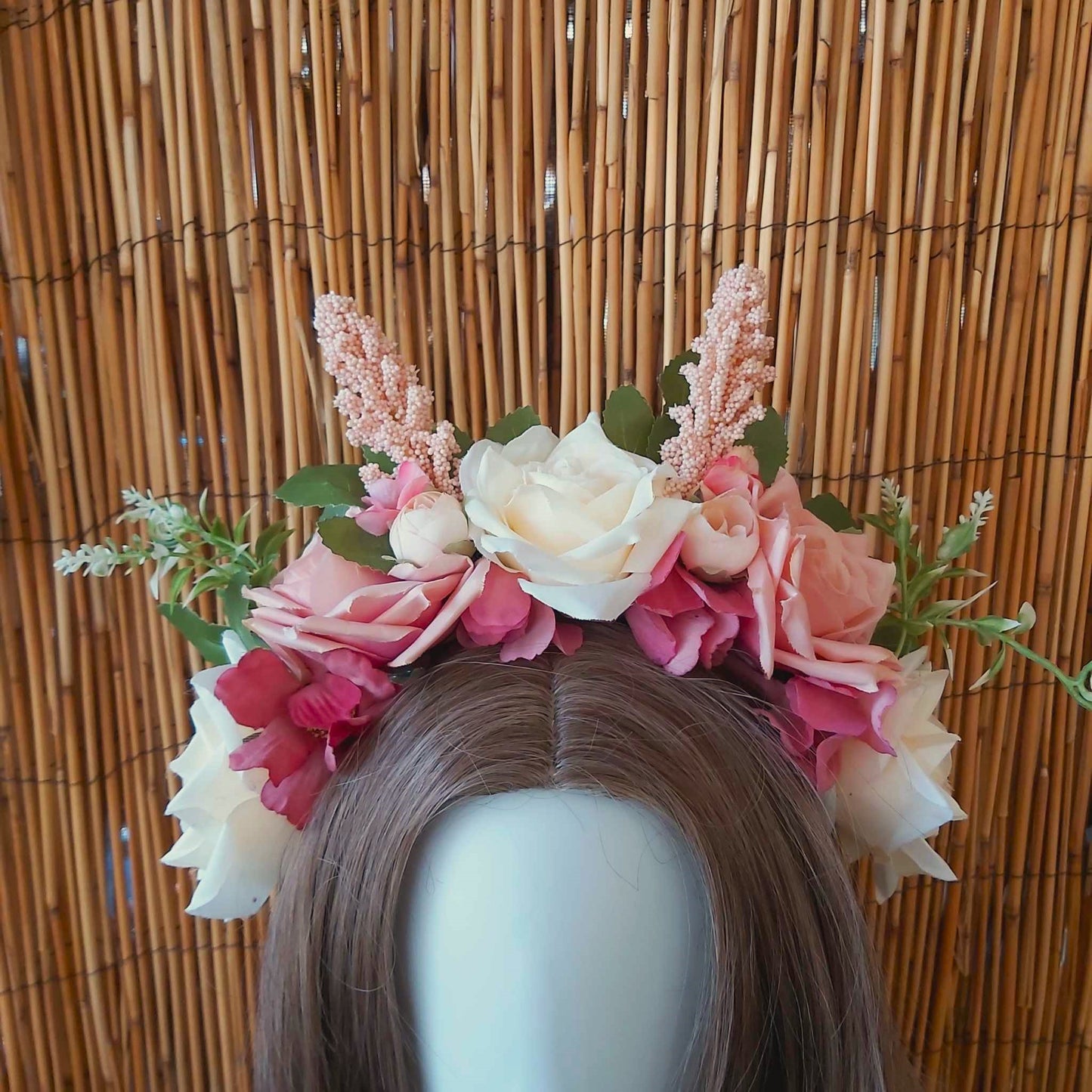 Luxury Handmade Pink Flower Headband/Headpiece