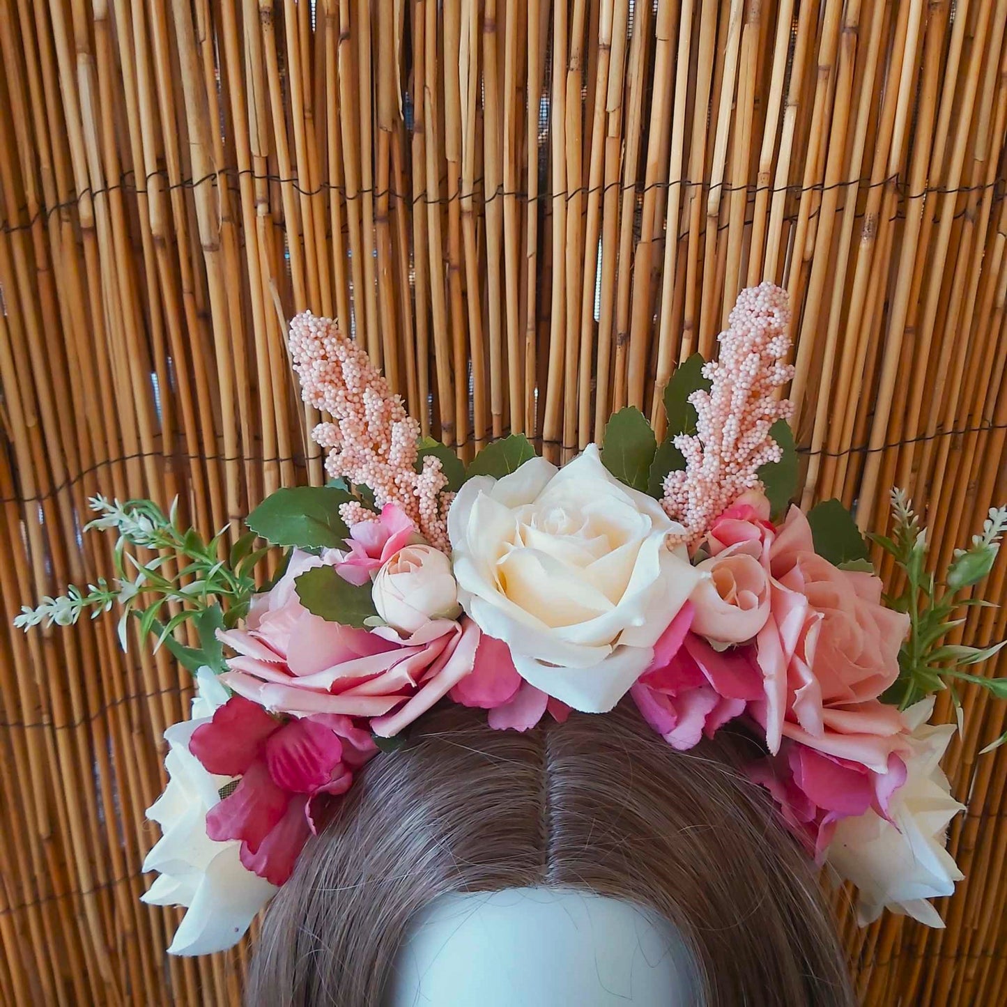 Luxury Handmade Pink Flower Headband/Headpiece