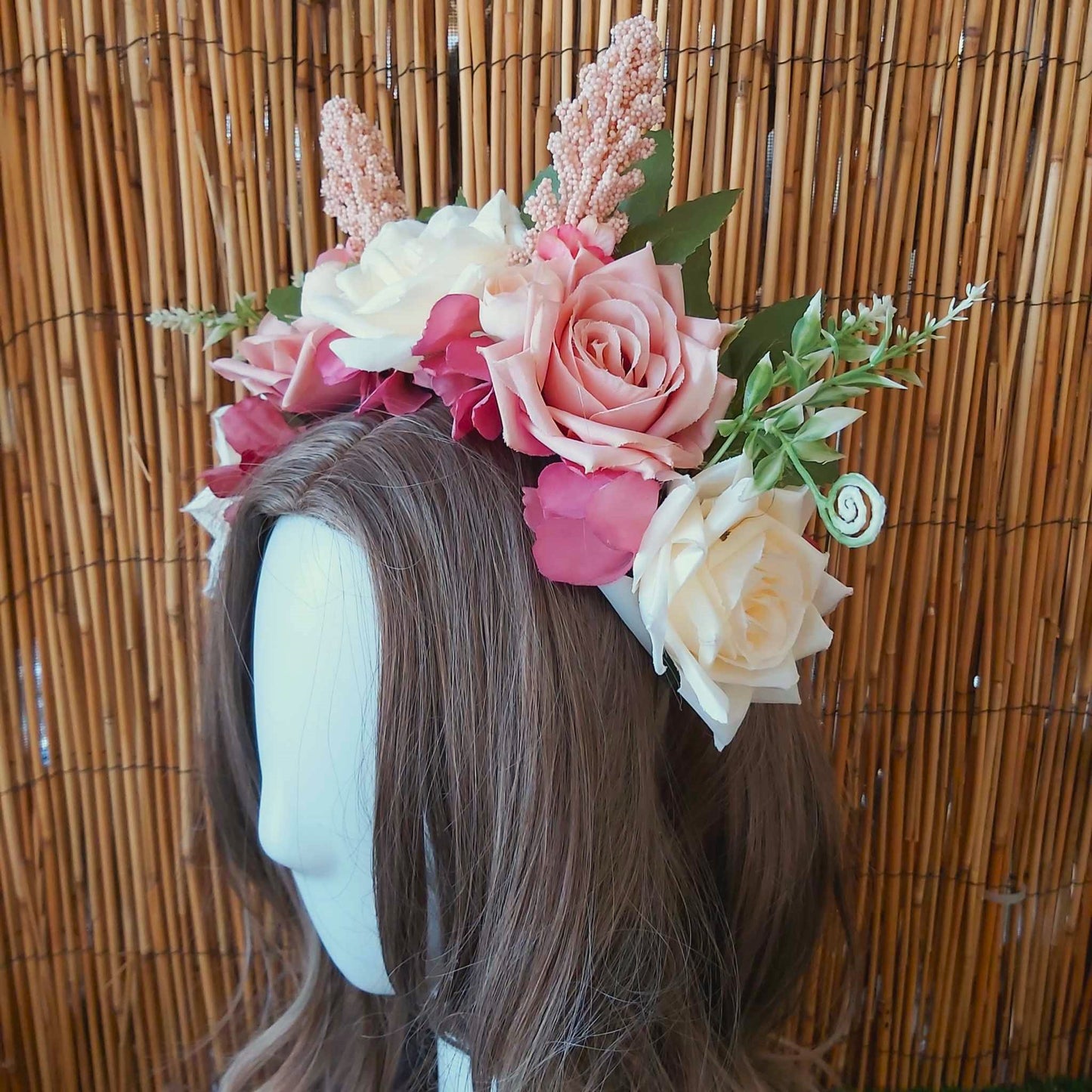 Luxury Handmade Pink Flower Headband/Headpiece