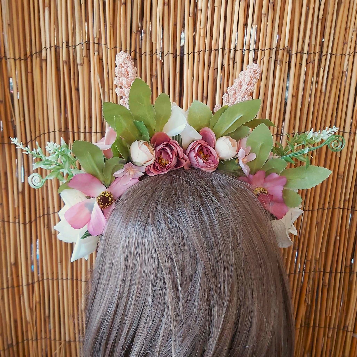 Luxury Handmade Pink Flower Headband/Headpiece