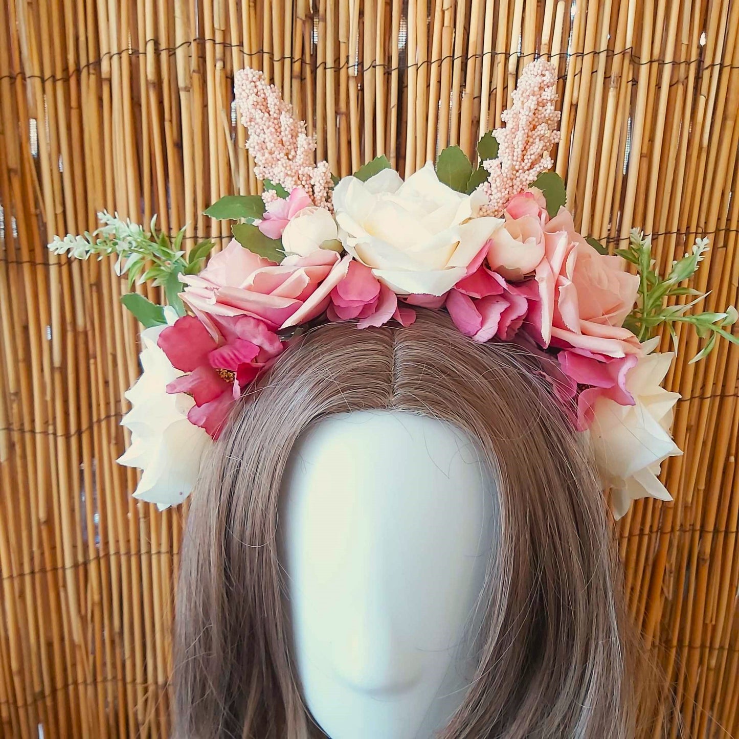 Luxury Handmade Pink Flower Headband/Headpiece