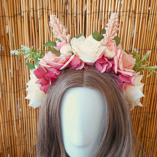 Luxury Handmade Pink Flower Headband/Headpiece