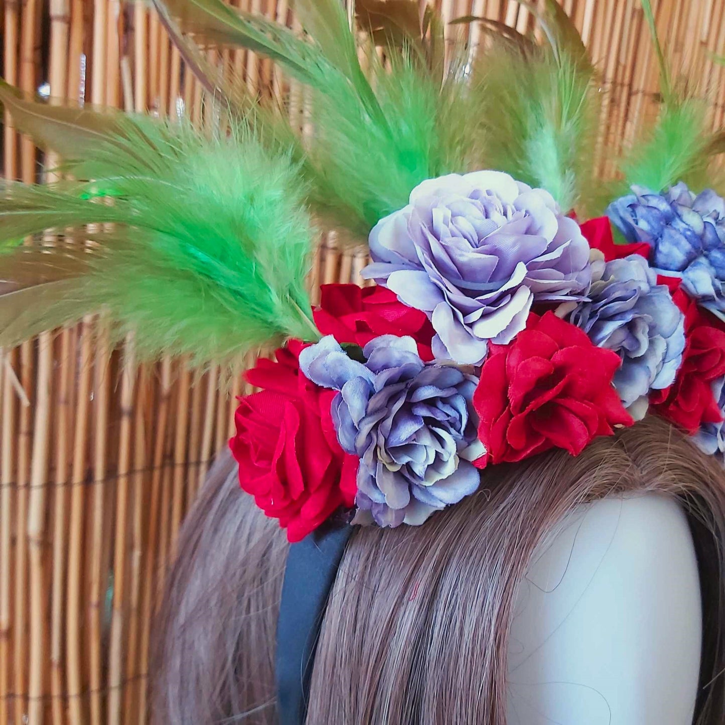 Luxury Handmade Purple Flower Headband/Headpiece