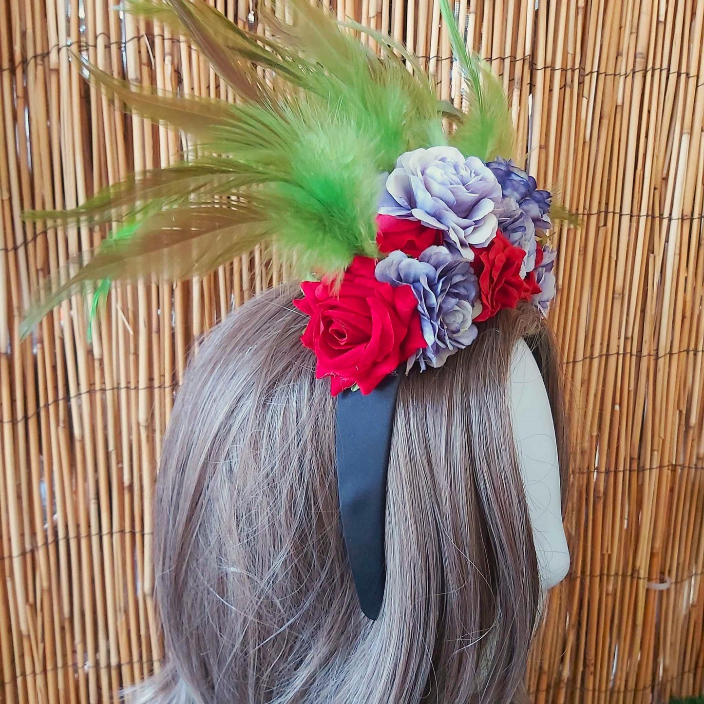 Luxury Handmade Purple Flower Headband/Headpiece