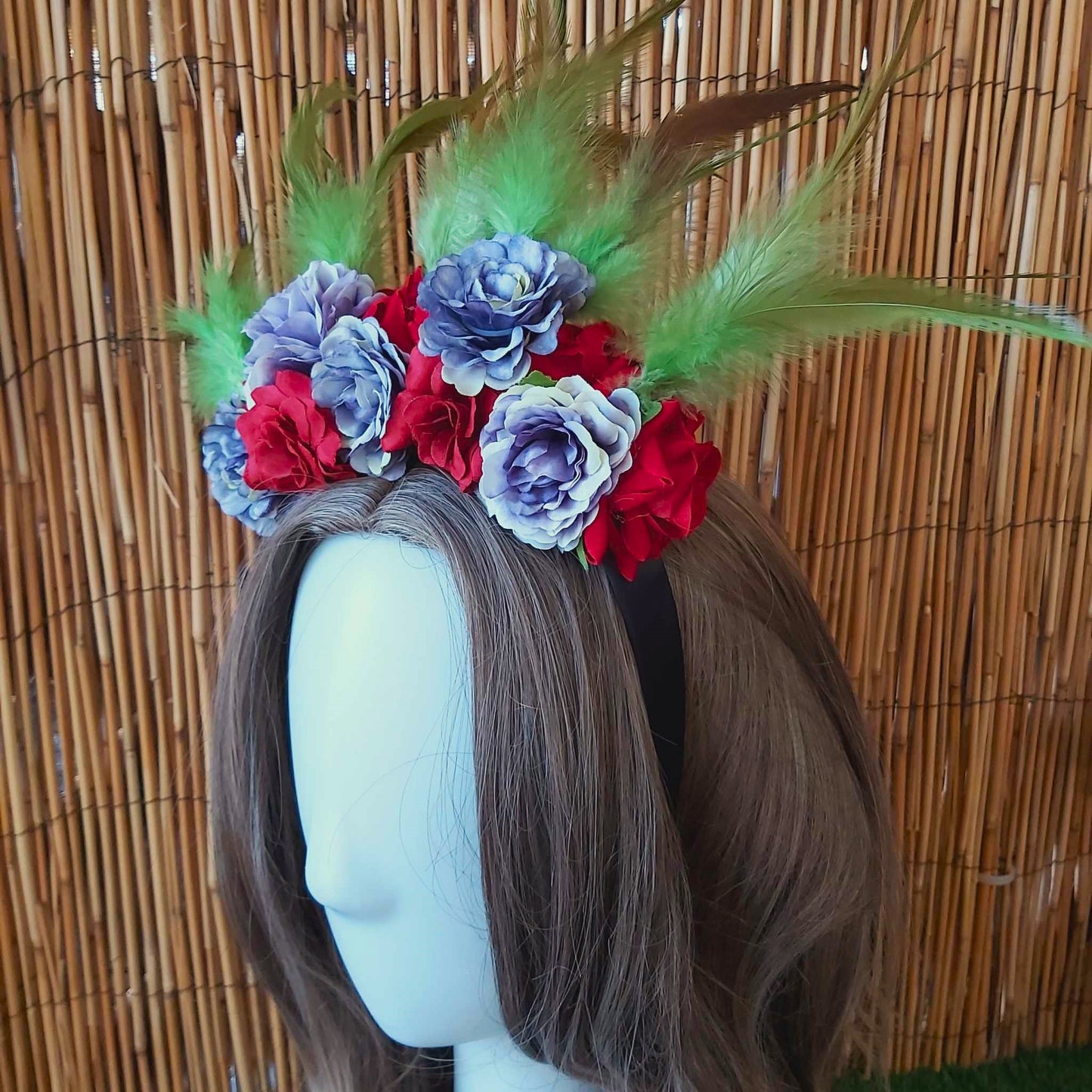 Luxury Handmade Purple Flower Headband/Headpiece