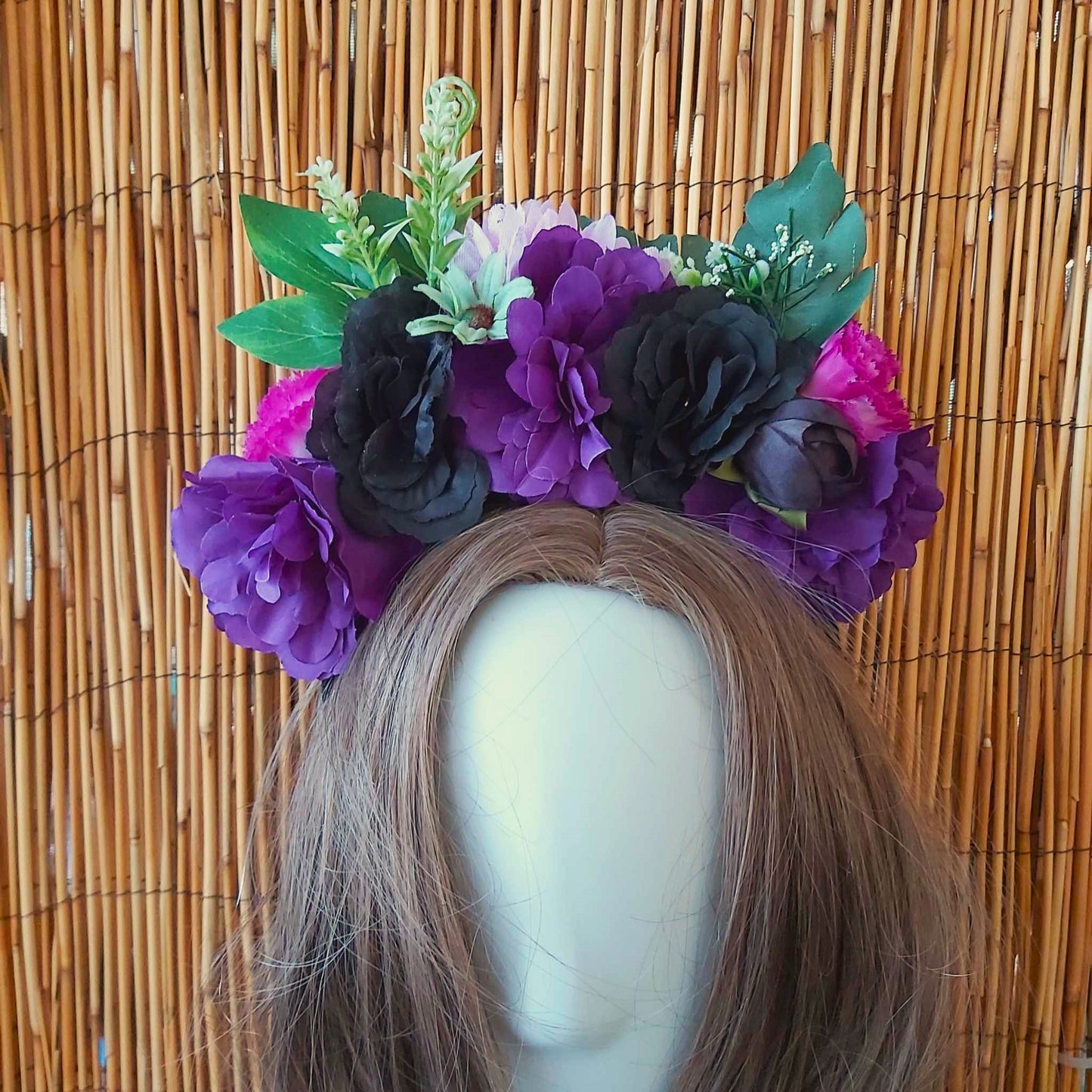 Luxury Handmade Purple Flower Headband/Headpiece
