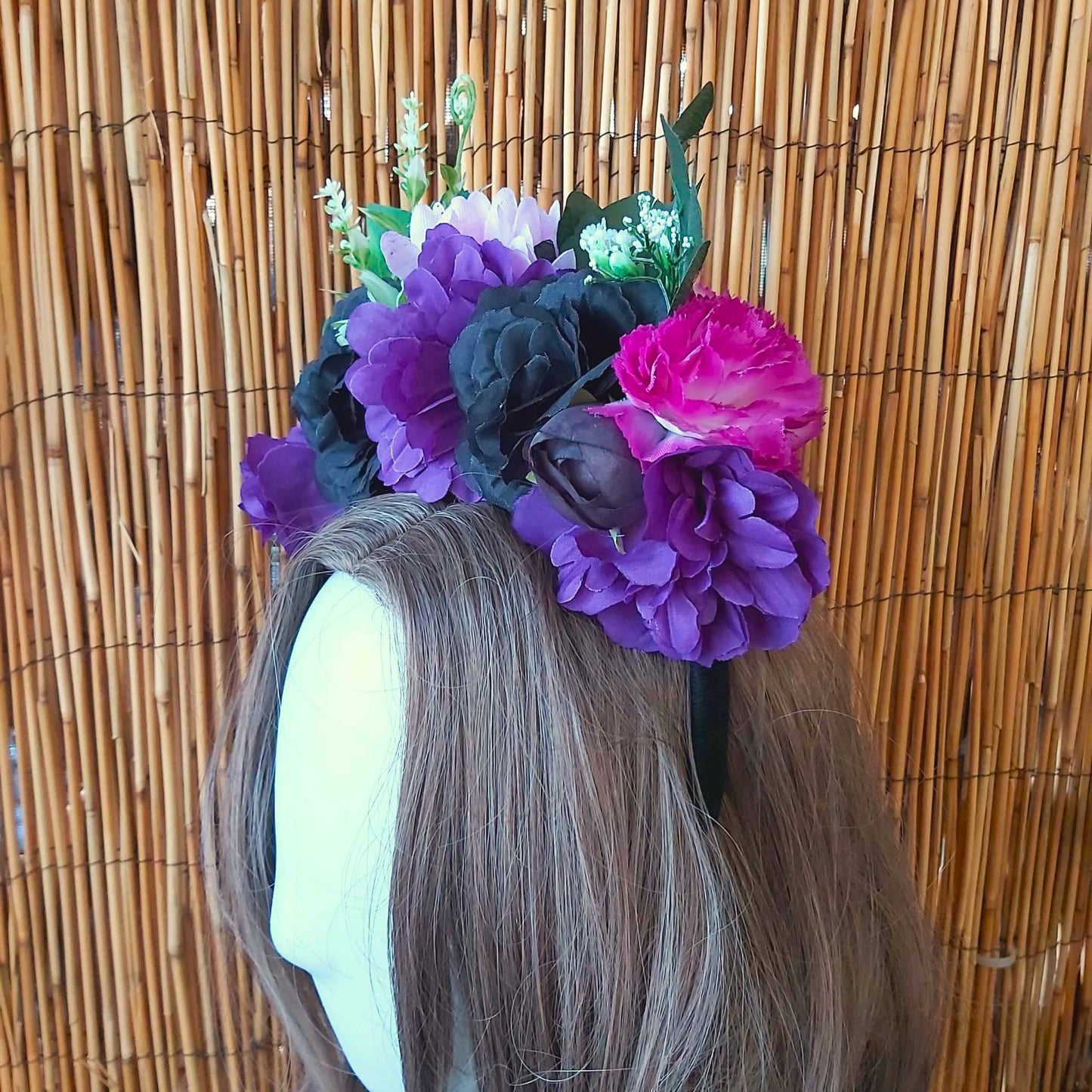 Luxury Handmade Purple Flower Headband/Headpiece