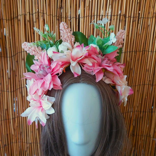 Luxury Handmade Pink Flower Headband/Headpiece