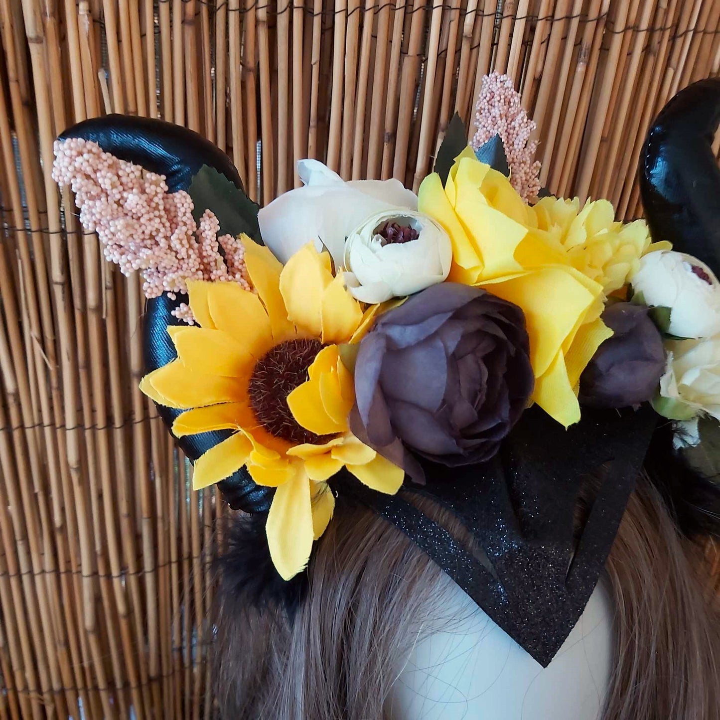 Luxury Handmade Yellow Flower Headband/Headpiece