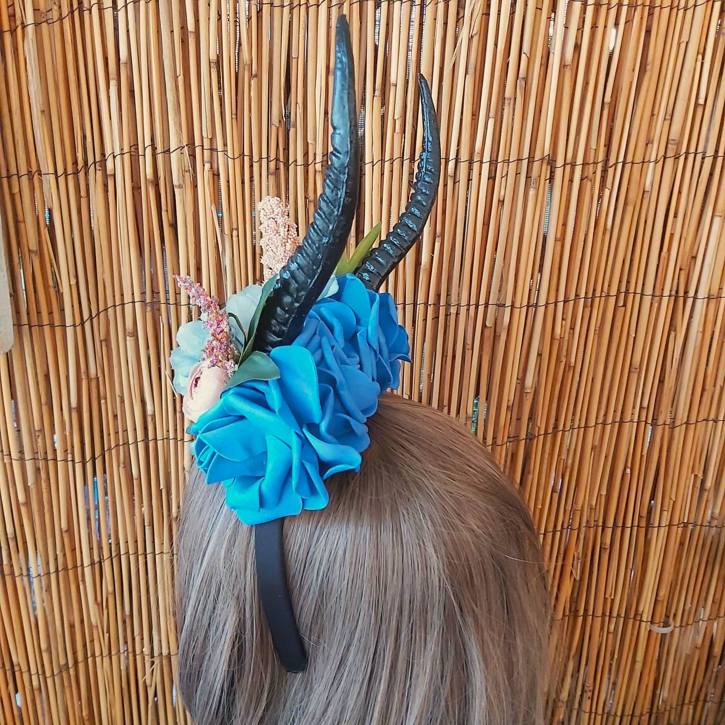 Luxury Handmade Blue Flower Headband/Headpiece