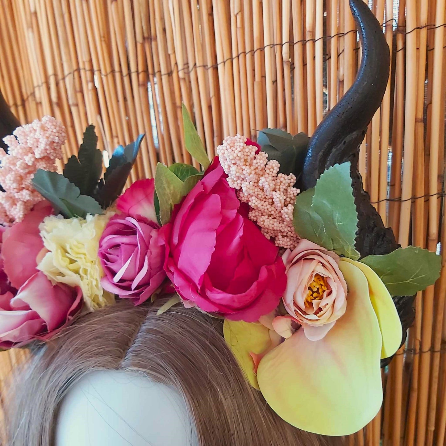 Luxury Handmade Black Flower Headband/Headpiece