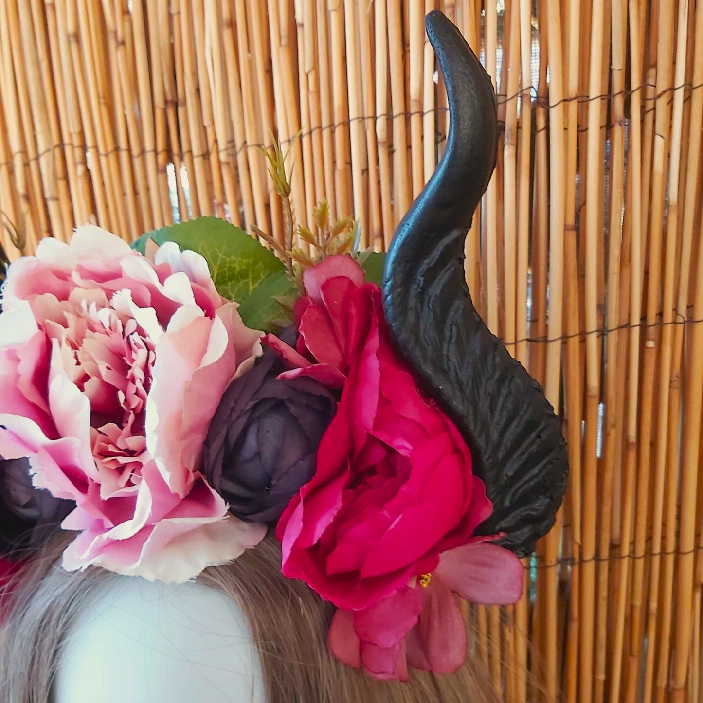 Luxury Handmade Black Flower Headband/Headpiece