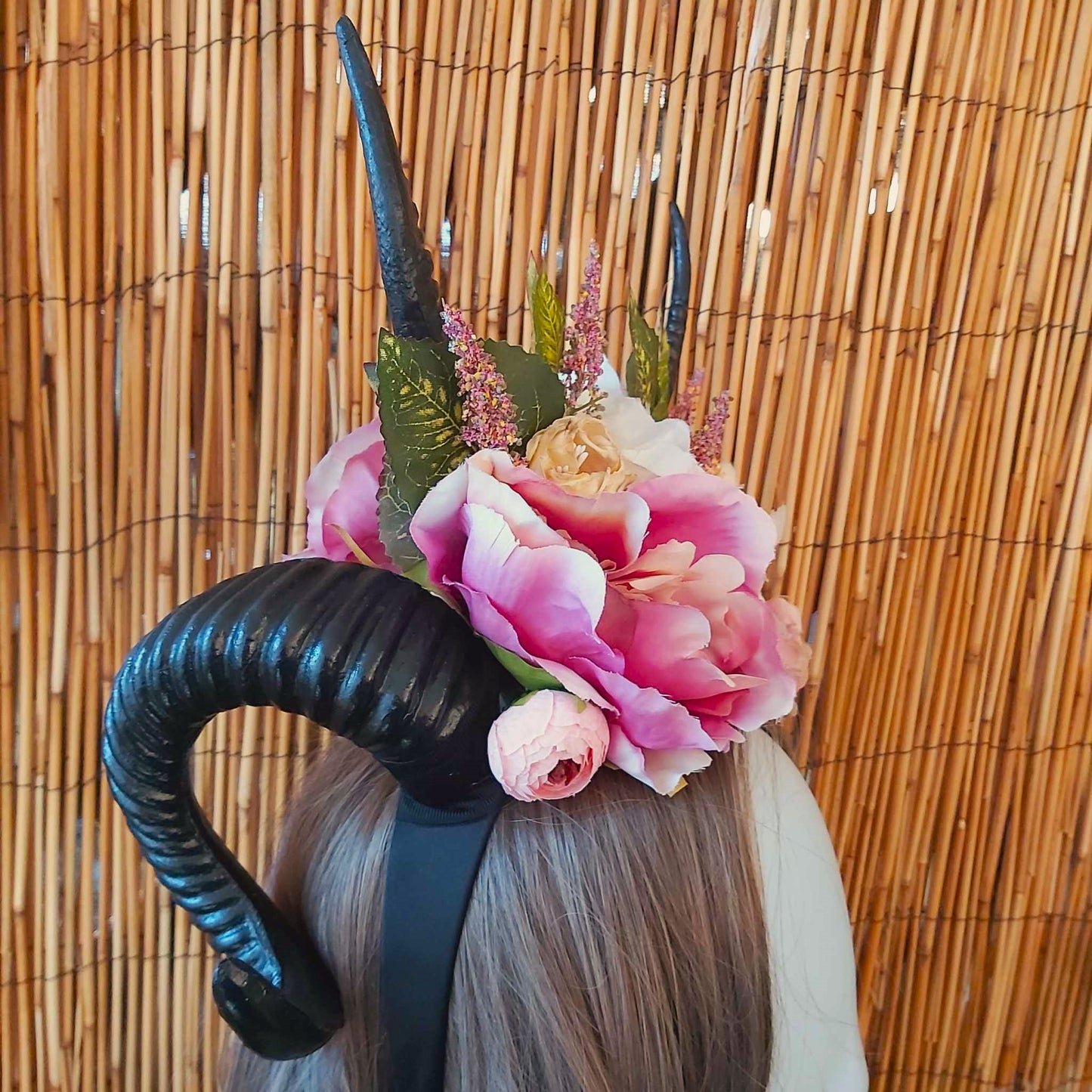 Luxury Handmade Black Flower Headband/Headpiece