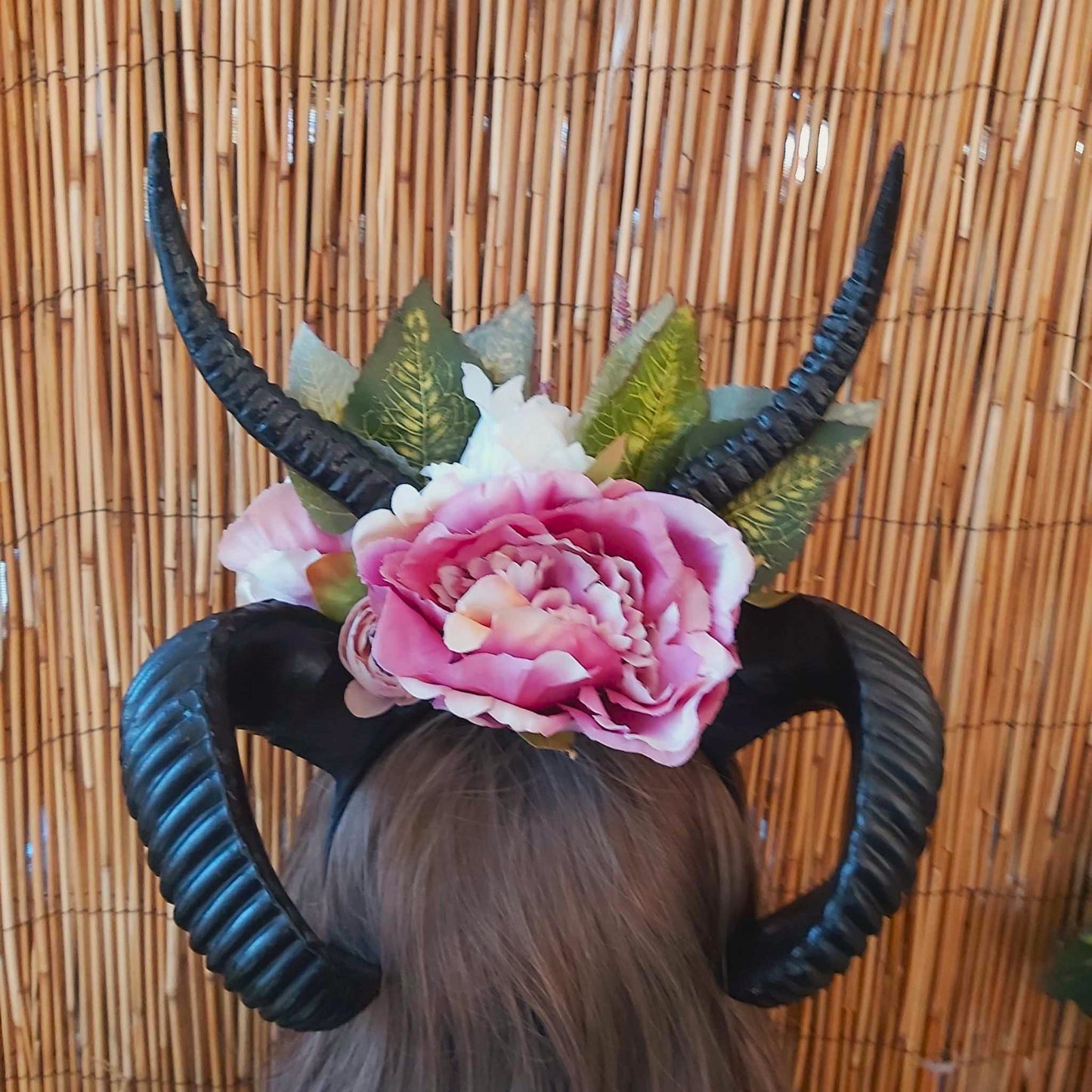 Luxury Handmade Black Flower Headband/Headpiece