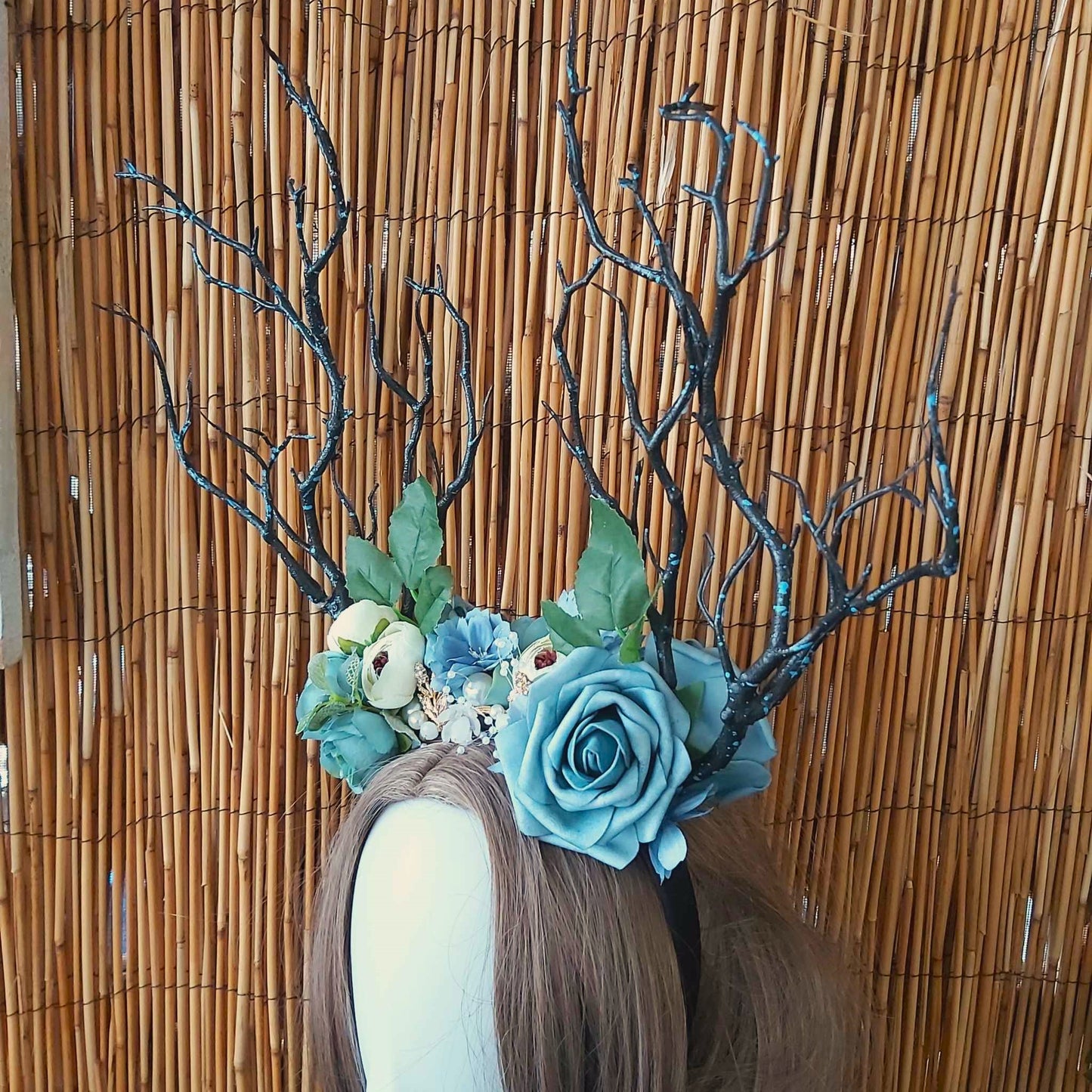 Luxury Handmade Blue Flower Headband/Headpiece