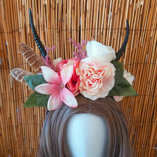 Luxury Handmade Pink Flower Headband/Headpiece