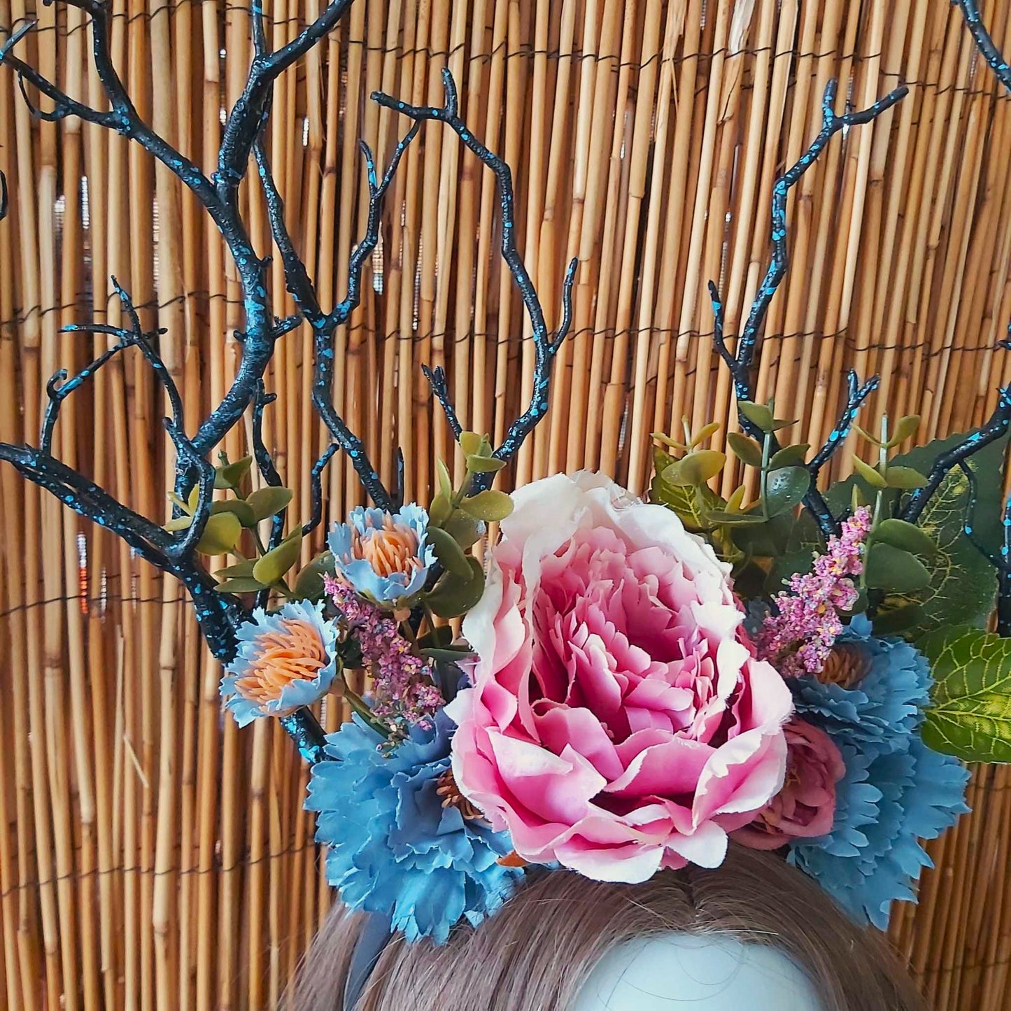 Luxury Handmade Black Flower Headband/Headpiece