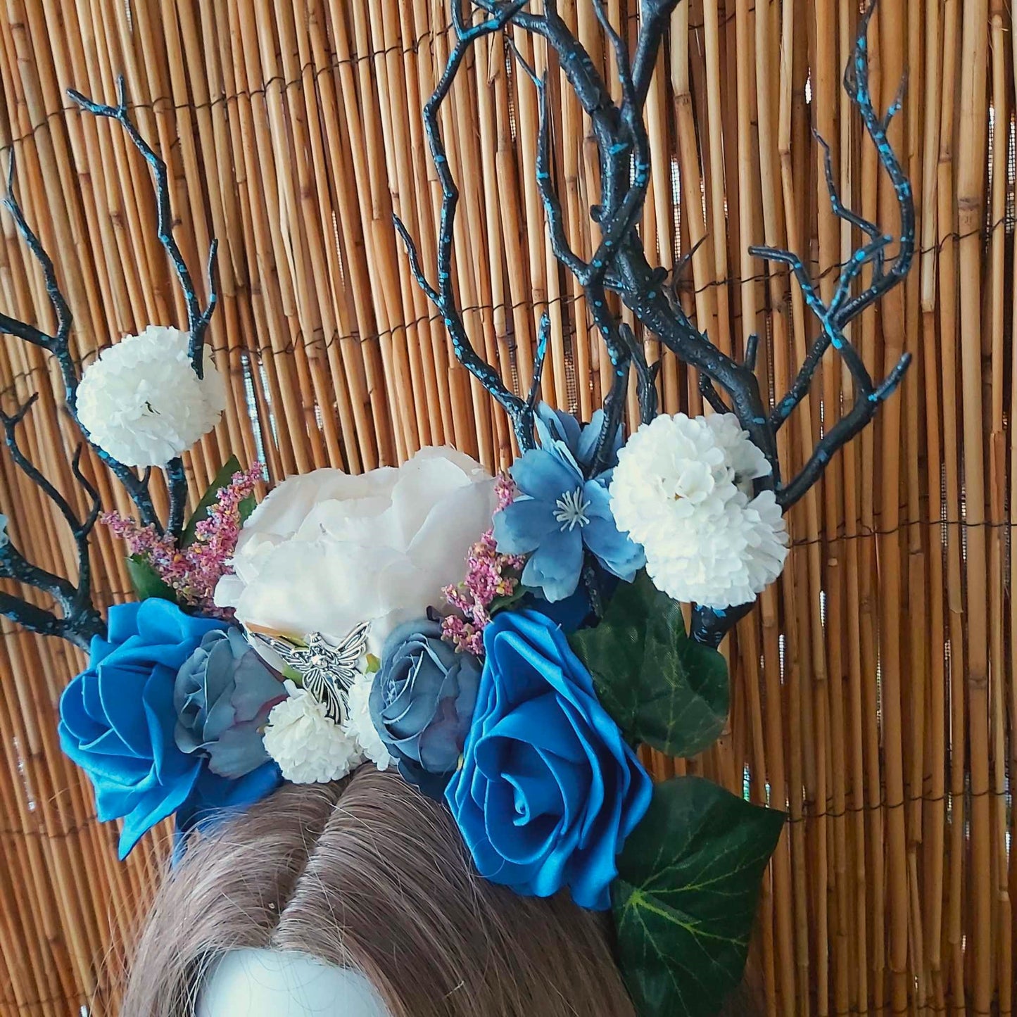 Luxury Handmade Blue Flower Headband/Headpiece