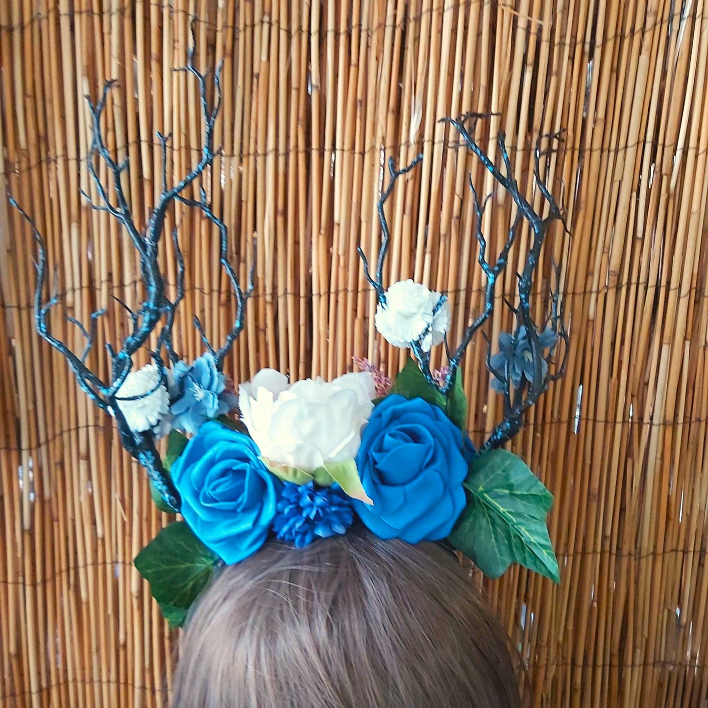 Luxury Handmade Blue Flower Headband/Headpiece