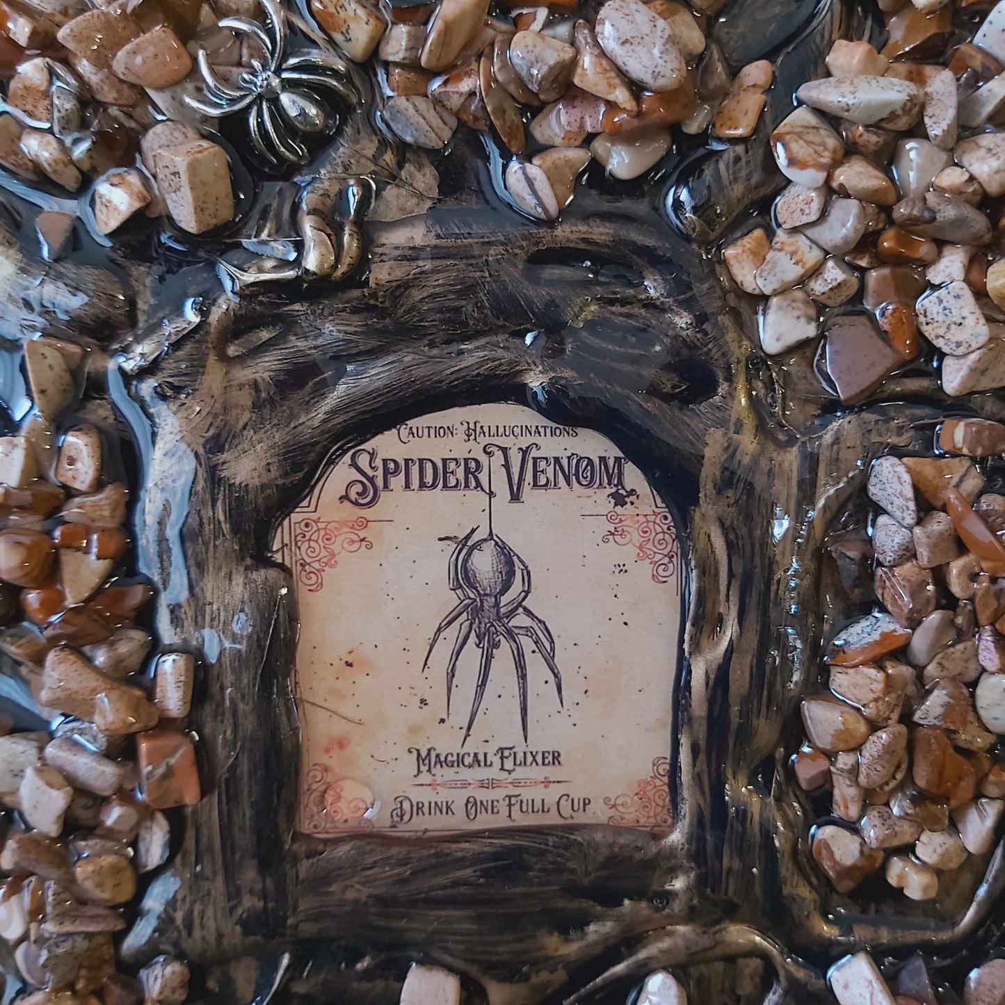 Handmade Crystal Journal Diary Notebook with Picture Jasper