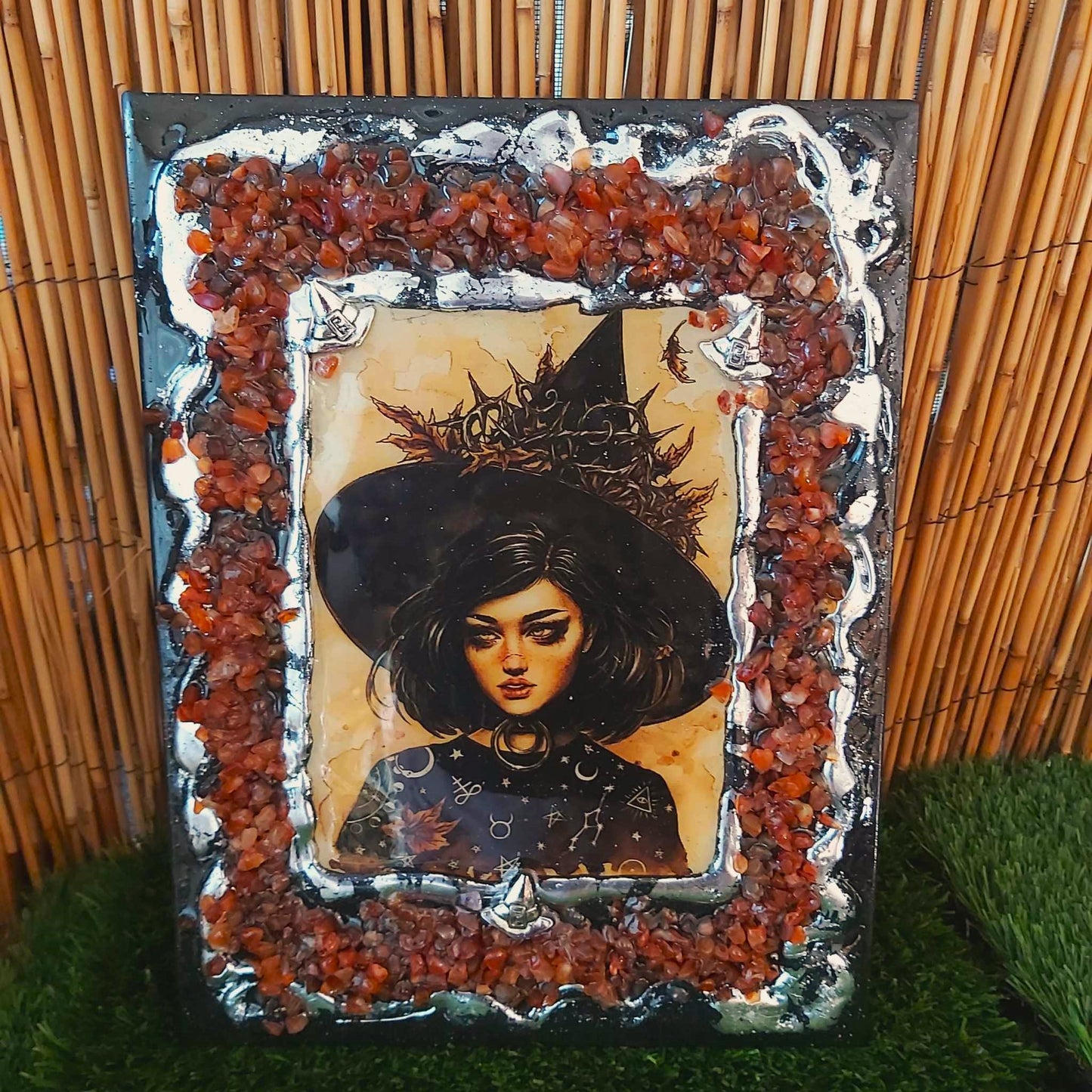 A4 Handmade Crystal Journal Diary Notebook with Carnelian